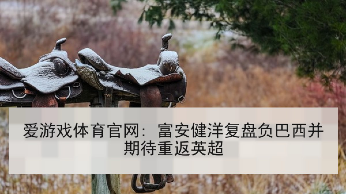 爱游戏体育官网: 富安健洋复盘负巴西并期待重返英超